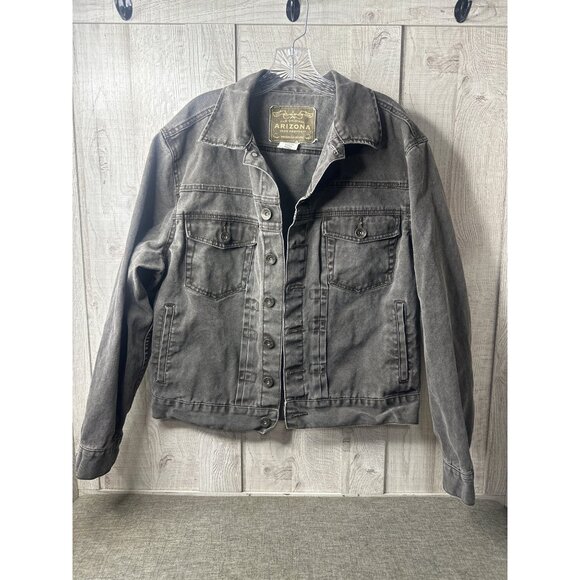 Arizona Jean Co. Mens Denim Jacket Size X-Large Brown 100% Cotton - Picture 2 of 8